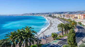 Strandpromenade in Nizza